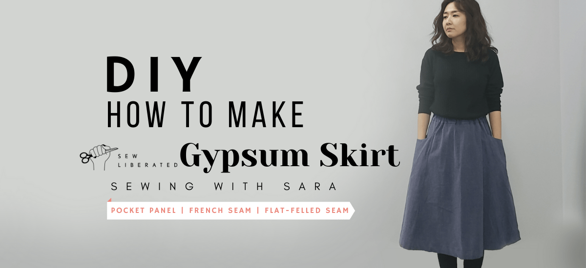 DIY Gypsum Skirt: Super Easy How To Make Tutorial (Sew Liberated Pattern)