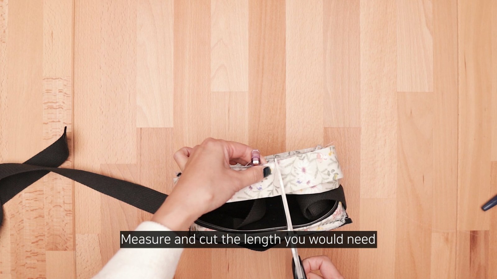 Fennel Fanny Pack from Sarah Kirsten Bias Binding Method Sew Along