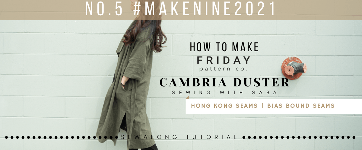 A Comfy Yet Very Elegant Cambria Duster from Friday Pattern Co. | Sew Along Tutorial from Sewing Therapy