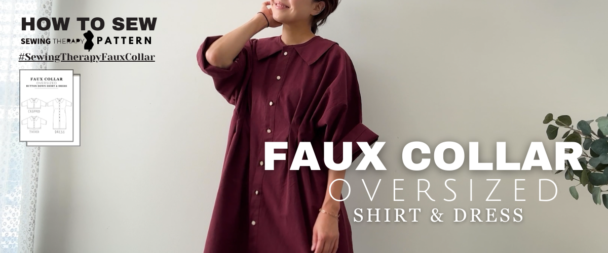 The Easiest Faux Collar Shirt & Dress Sewing Pattern With A Step By Step Video Tutorial