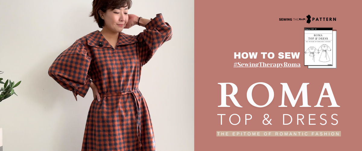 Sew This ROMA TOP & DRESS, A Beautiful Looking Sailor Collar Dress  – A Romantic Yet Effortless Wardrobe Staple!