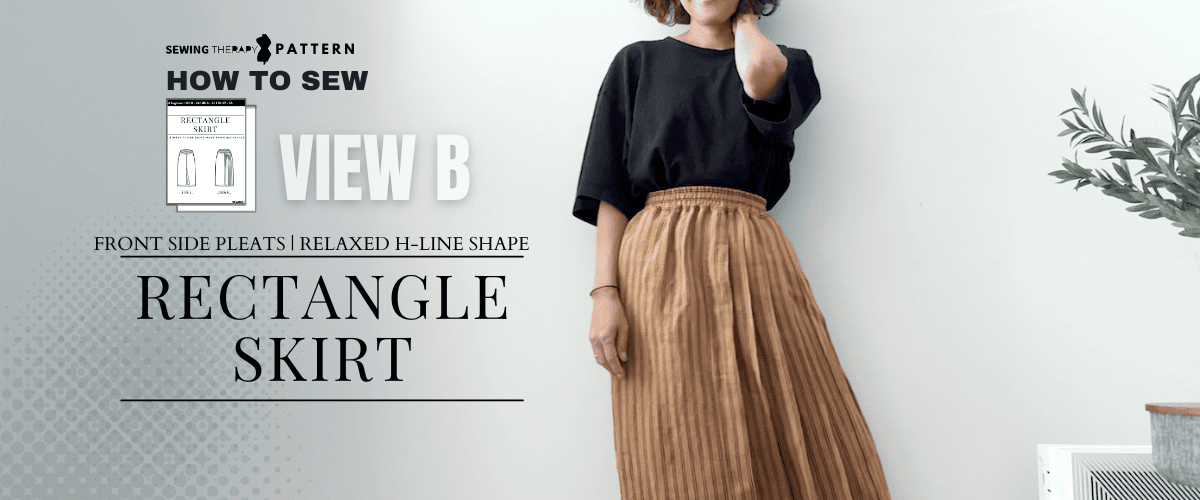 Sew With Me – Rectangle Skirt View B | Gentle Pleats for Everyday Wear